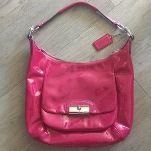 Coach Patent Leather Kristin Hobo Shoulder Bag
